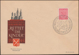 Lokalausgabe Naumburg Wappen 12 Pf Auf Schmuck-Umschlag SSt NAUMBURG Januar 1946 - Usati