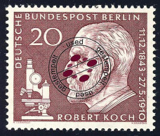 191y Robert Koch, Geriffelte Gummierung Gestempelt O - Usados