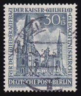 109 Kaiser-Wilhelm-Gedächtniskirche 30+15 Pf O Gestempelt Geprüft BPP - Used Stamps