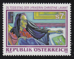 2256 Todestag Christine Lavant, Schriftstellerin, Gemälde Werner Berg, 7 S ** - Nuevos