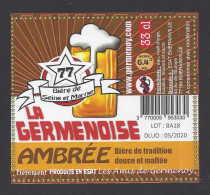 Etiquette De Bière Ambrée - La Germenoise -  Brasserie D'Emerainville  (77) - Bière