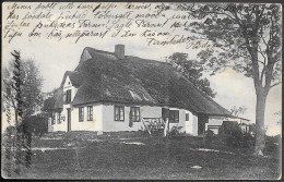 Estonia Country Farm House Old Postcard 1908 Mailed From Pernau Pärnu - Estonie