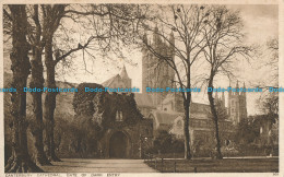 R000755 Canterbury Cathedral. Gate Of Dark Entry. Photochrom. No 669 - World