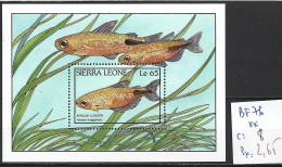 SIERRA LEONE BF 376 ** Côte 8 € - Fishes