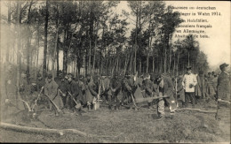 CPA Wahn Köln Nordrhein Westfalen, Gefangenlager 1914, Franzosen Beim Holzfallen - Autres & Non Classés