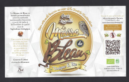 Etiquette De Bière Unique  Et Bio  -  La Mousse De Bleau -  Brasserie Bacotte  à  Bois Le Roi  (77) - Cerveza