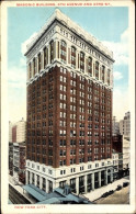 CPA New York City USA, Freimaurergebäude 6th Ave Und 23rd St - Other & Unclassified