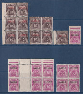 Algérie - Taxe - YT N° 33 Et 34 ** - Neuf Sans Charnière - 1947 - Unused Stamps
