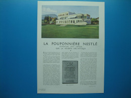 (1938) La Pouponnière NESTLÉ à Vevey (Suisse) - Document De 3 Pages - - Non Classés