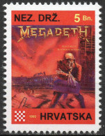 Megadeth - Briefmarken Set Aus Kroatien, 16 Marken, 1993. Unabhängiger Staat Kroatien, NDH. - Kroatië