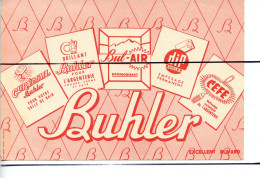 Ancien BUVARD Vintage Publicité  BUHLER - Sonstige & Ohne Zuordnung