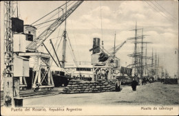 CPA Rosario Argentinien, Hafen, Cabotage Pier - Argentina