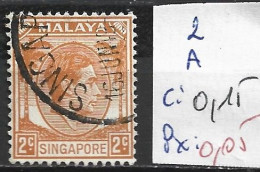 SINGAPOUR 2A Oblitéré Côte 0.15 € - Singapur (...-1959)