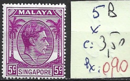 SINGAPOUR 5B * Côte 3.50 € - Singapore (...-1959)