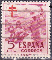 1951 - ESPAÑA - PRO TUBERCULOSOS - NIÑOS EN LA PLAYA ( SOROLLA ) - EDIFIL 1103 - Gebraucht
