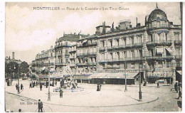 34  MONTPELLIER  PLACE DE LA COMEDIE LES TROIS GRACES - Montpellier