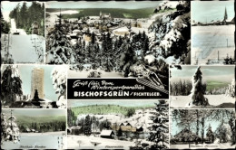 CPA Bischofsgrün Im Fichtelgebirge, Turm, Panorama, Winter - Altri & Non Classificati