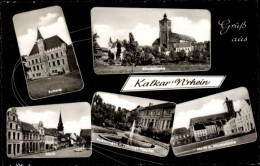CPA Kalkar Am Niederrhein, Rathaus, Nicolaikirche, Markt, Parkanlagen, Nikolaus Hospital - Autres & Non Classés