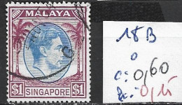 SINGAPOUR 18B Oblitéré Côte 0.60 € - Singapour (...-1959)