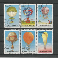 St Tome E Principe 1980 Balloon History  Y.T. 584/589 (0) - Sao Tome En Principe