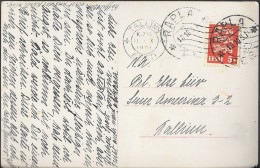 Estonia Rapla Postmarked Postcard Mailed 1931 - Estland