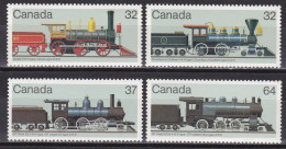 Canada Kanada 1984 - Mi.Nr. 931 - 934 - Postfrisch MNH - Eisenbahnen Railways Lokomotiven Locomotives - Trains
