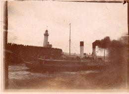 Photo Vintage Paris Snap Shop -bateau Boat Phare Lighthouse Mer Sea  - Barcos