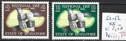 SINGAPOUR 51-52 ** Côte 2.50 € - Singapur (1959-...)