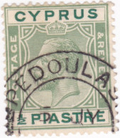 CYPRUS KGV PEDHOULAS DOUBLE  CIRCLE RURAL POSTMARK - Cipro (...-1960)