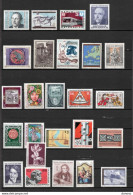 AUTRICHE 1978 25 Timbres Yvert 1395-1401 + 1403-1415 + 1417-1419 + 1421-1422 + 1424 NEUF** MNH Cote 22,60 Euros - Unused Stamps