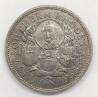 SOUTHERN RHODESIA ELISABETTA II CROWN 1953 E.338 - Rhodesië