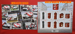 2011-2013 LA POSTE-2 FEUILLETS - 2011-2014