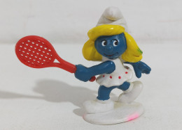 70582 Action Figure - Puffetta Tennista - Schleich 1981 Peyo - Smurfs