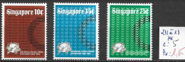 SINGAPOUR 211 à 13 ** Côte 5 € - Singapur (1959-...)