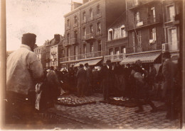 Photo Vintage Paris Snap Shop -foule Crowd Pêcheur Sinner Marché Market  - Mestieri