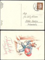 Estonia Ostland WW2 Kihlevere Postmarked Postcard Mailed 1942 - Estonia