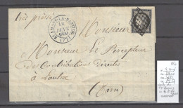 France - Lettre - 1850 Grille De SAINT AMANS LA BASTIDE- TARN - Sur Yvert N3 - 1849-1876: Periodo Clásico