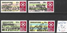 SINGAPOUR 467 à 70 ** Côte 3.25 € - Singapore (1959-...)