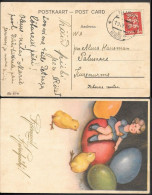 Estonia Kose Postmarked Easter Postcard Mailed 1935 - Estland