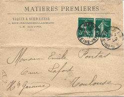 1A1 --- 76 LE HAVRE Vaquin & Schweitzer Matières Premières 1911 - 1877-1920: Semi Modern Period