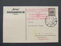 KARTE Asch Aš 1938 Bad Ischl Sudetenland  /// P9452 - Région Des Sudètes