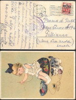 Estonia YMCA Handstamp Postcard Mailed 1928 - Estland