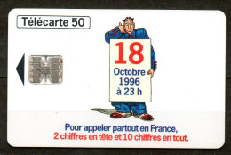 C310 : France F685 Numerotation 10 Chiffres  Personnage 50U-SC7 1996 - 1996