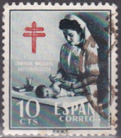 1953 - ESPAÑA - PRO TUBERCULOSOS - ENFERMERA PUERICULTORA - EDIFIL 1122 - Used Stamps