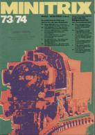 Catalogue MINITRIX 1973/74 Neuheiten Minitrix E-m-s Spur N 1:160 - DEFEKT - Duits