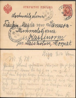 Russia Latvia Riga Postal Stationery Card To Laisgolm Estonia 1902 - Cartas & Documentos