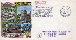 XXXIe Rallye Monte-Carlo 1962 - Départ Oslo - Monaco Envelope FDC - Auto's