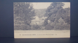 61277 . BAGNOLES DE L ORNE .  LE LAC VU DE LA PLACE DE LA GARE . LL . OBLITEREE 1925 . - Bagnoles De L'Orne