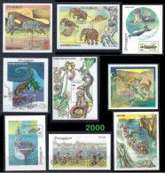 ● SOMALIA 2000 ֍ Animali Deserto Elicotteri Bici Elefanti Sottomarini An. Preistorici Piante Coccodrilli Rafting ●72 € ● - Somalië (1960-...)