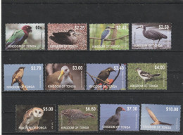 Tonga 2012 - Fauna , Birds , Complete Series 12 Values , Perforated , MNH , Mi.1742-1753 - Tonga (1970-...)